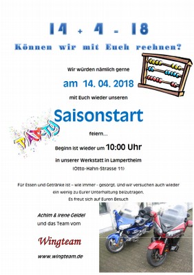 Saisonstart 2018